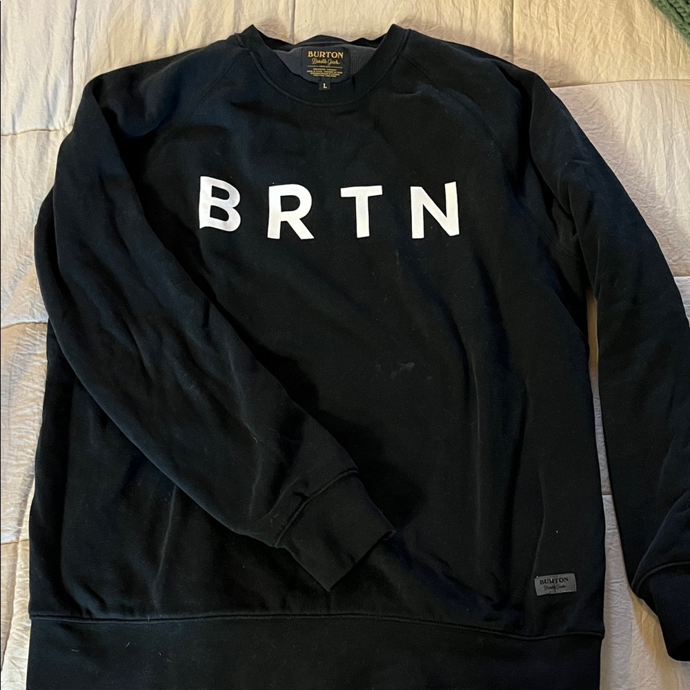 Burton crew sweatshirt. Large. Waffle lining